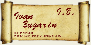 Ivan Bugarin vizit kartica